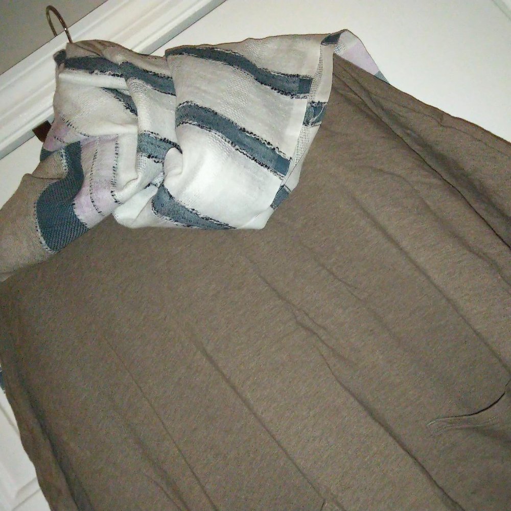 J.Jill Pure Jill Driftwood Heather Poncho pockets XSP w. J.Jill scarf included - Picture 10 of 15